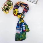 Damens Silk-Schal mit zwei Gesichtern RR2021-011 | Mode