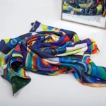 Damens Silk-Schal mit zwei Gesichtern RR2021-011 | Mode