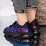 Frauen jg33 schwarz-lila Sportschuhe Mei