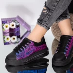 Frauen jg33 schwarz-lila Sportschuhe Mei
