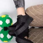 Frauen MU21 Schwarze Sportschuhe Mode