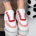 Frauen MU21 White-Red Sports Schuhe Mode
