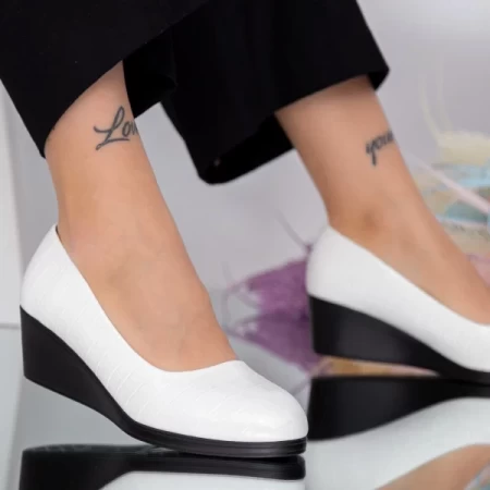 Weiße C92 -Plattformschuhe Mode