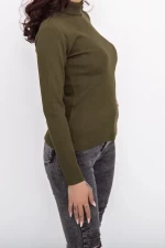 Frauenbluse mit Kragen 6127 Khaki | ADROM