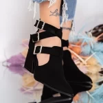 Schwarze Fersenschuhe dicke Fersenschuhe Mei