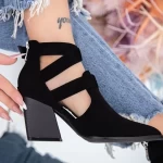 Schwarze Fersenschuhe dicke Fersenschuhe Mei