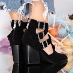 Schwarze Fersenschuhe dicke Fersenschuhe Mei