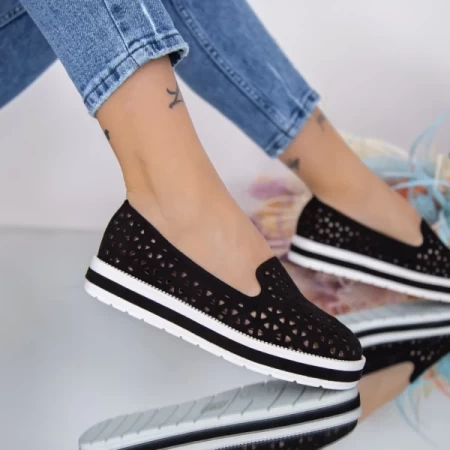 Frauenschuhe jeden Tag L55 schwarz Mei