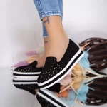 Frauenschuhe jeden Tag L55 schwarz Mei