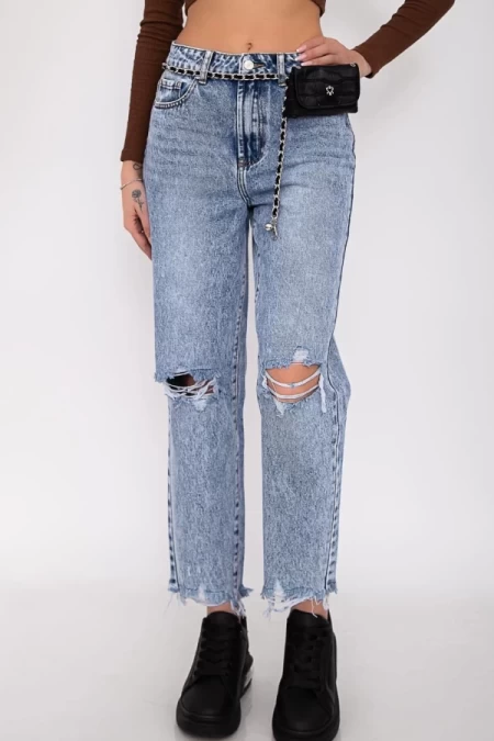 Frauen H1310 Jeans blau Fartfallin