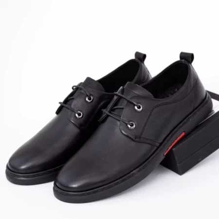 Herrenschuhe aus natürlichen Leder 5203 Schwarz | F.Gerardo