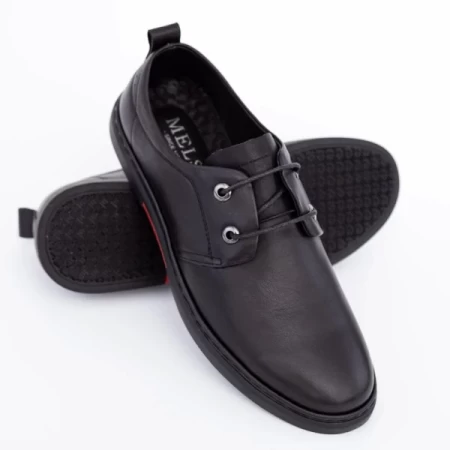 Herrenschuhe aus natürlichen Leder 5203 Schwarz | F.Gerardo