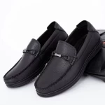 Herren-Slipper aus natürlichen Leder AK361-2 Schwarz | Mels