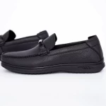 Herren-Slipper aus natürlichen Leder AK361-2 Schwarz | Mels