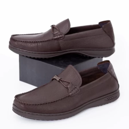 Herren-Slipper aus natürlichen Leder AK361-2 Bronze | Mels