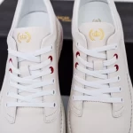 Herren Sportschuhe aus natürlichen Leder JH9070 Weiß | F.Gerardo