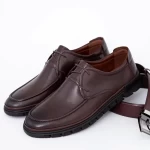 Herrenschuhe aus natürlichen Leder W2687-1 BROW | Mels