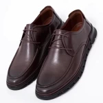 Herrenschuhe aus natürlichen Leder W2687-1 BROW | Mels