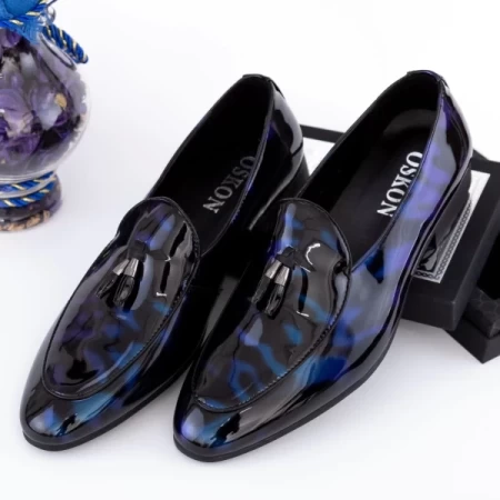 Herrenschuhe 1A02-3 Blau Osteon