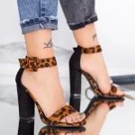 Sandalen mit dicken Absätzen xkk161a Leopard | Mei