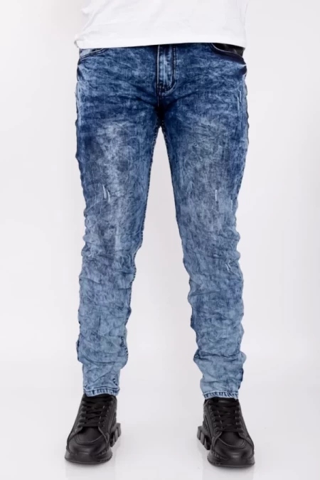 Herren E7709 Blue-Grau-Jeans Fartfallin