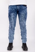 Herren E7709 Blue-Grau-Jeans Fartfallin