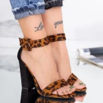 Sandalen mit dicken Absätzen xkk161a Leopard | Mei