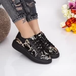 Frauen Sportschuhe jg37 schwarz-gold Mei