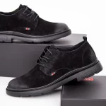 Herrenschuhe aus natürlichen Leder 3003 Schwarz | Mels