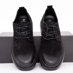 Herrenschuhe aus natürlichen Leder 3003 Schwarz | Mels
