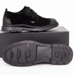 Herrenschuhe aus natürlichen Leder 3003 Schwarz | Mels