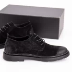 Herrenschuhe aus natürlichen Leder 3003 Schwarz | Mels