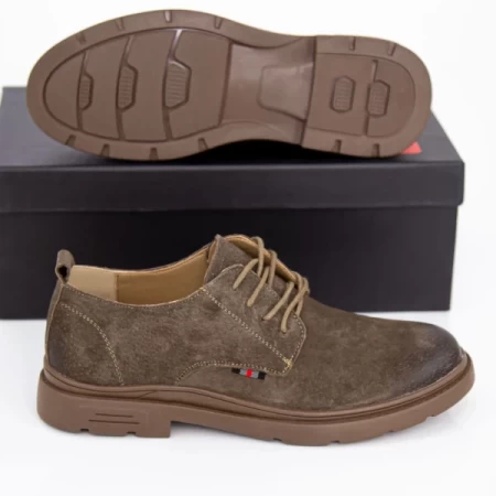 Herrenschuhe aus natürlichen Leder 3003 Grün | Mels