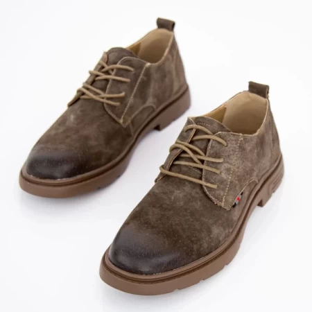 Herrenschuhe aus natürlichen Leder 3003 Grün | Mels
