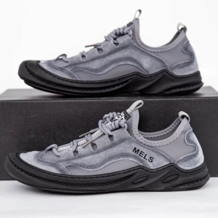 Herrenschuhe jeden Tag 7087 grau Mels
