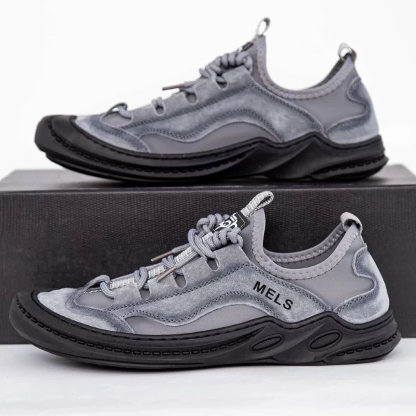 Herrenschuhe jeden Tag 7087 grau Mels