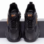 Herren Sportschuhe 9517 Schwarz-Orange Mels