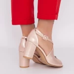 Sandalen mit einer dicken Ferse YXD18 Champagner | Mei