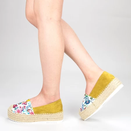 Frauenschuhe jeden Tag mit FS6 -Plattform gelb Mei