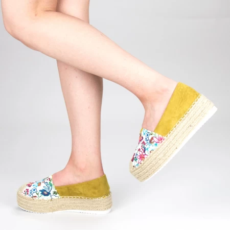 Frauenschuhe jeden Tag mit FS6 -Plattform gelb Mei