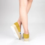 Frauenschuhe jeden Tag mit FS6 -Plattform gelb Mei