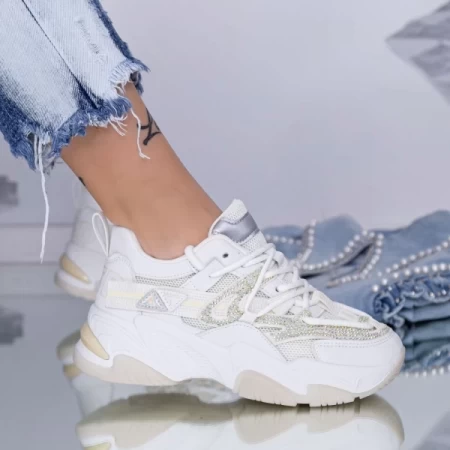 Frauen Sportschuhe 6601 Weiß Mei