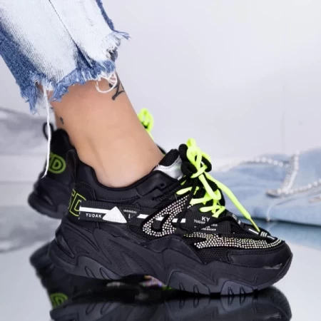 Frauen Sportschuhe 6601 Schwarz | Mei