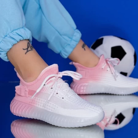 Frauen Sportschuhe XJ52 White-Pink | Mei