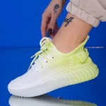 Frauen Sportschuhe XJ52 White-Yellow | Mei
