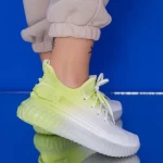 Frauen Sportschuhe XJ52 White-Yellow | Mei