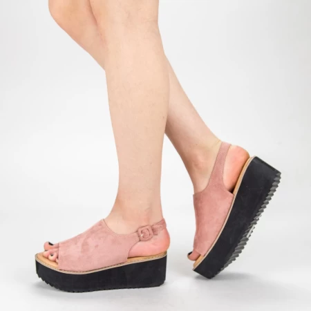 Sandalen auf der 266-13 rosa Plattform Mulatha