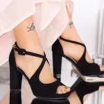 Sandalen mit dicken Absätzen yxd19 schwarz | Mei