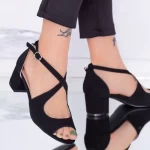 Sandalen mit dicken Absätzen yxd20 schwarz | Mei