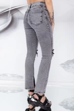 Frauen Jeans 50382 Grau Mode